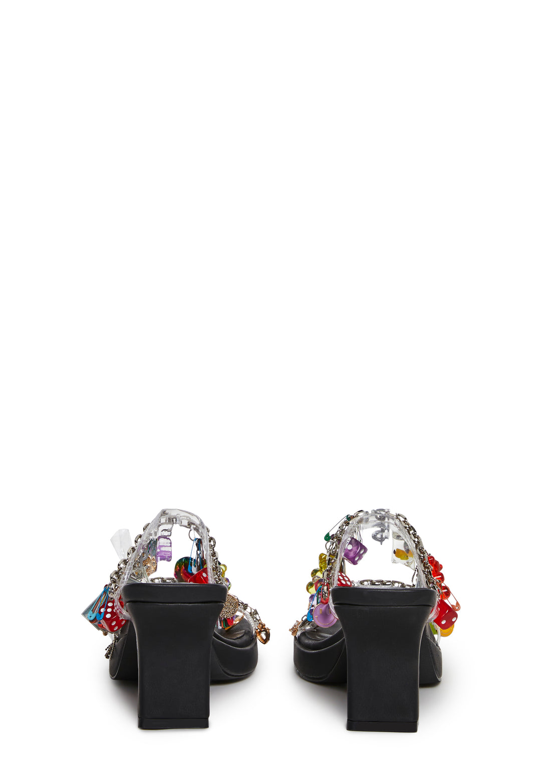 Womens Charm Bracelet Sandals Sugar Thrillz - Black - Image 4