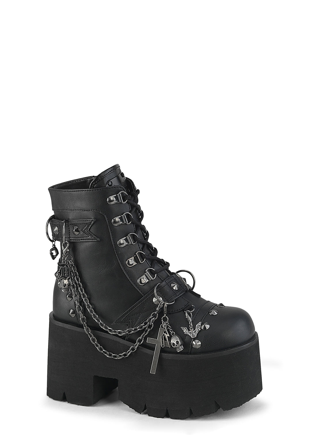 Demonia Ashes-52 Platform Ankle Boots - Image 2