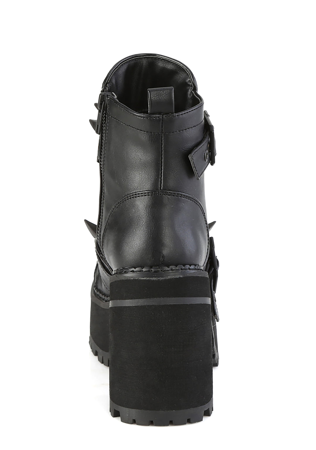 Demonia Assault-72 Spiked Ankle Boots - Black - Image 5