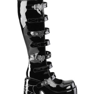 Camel-223 Platform Glow In The Dark Knee High Boots