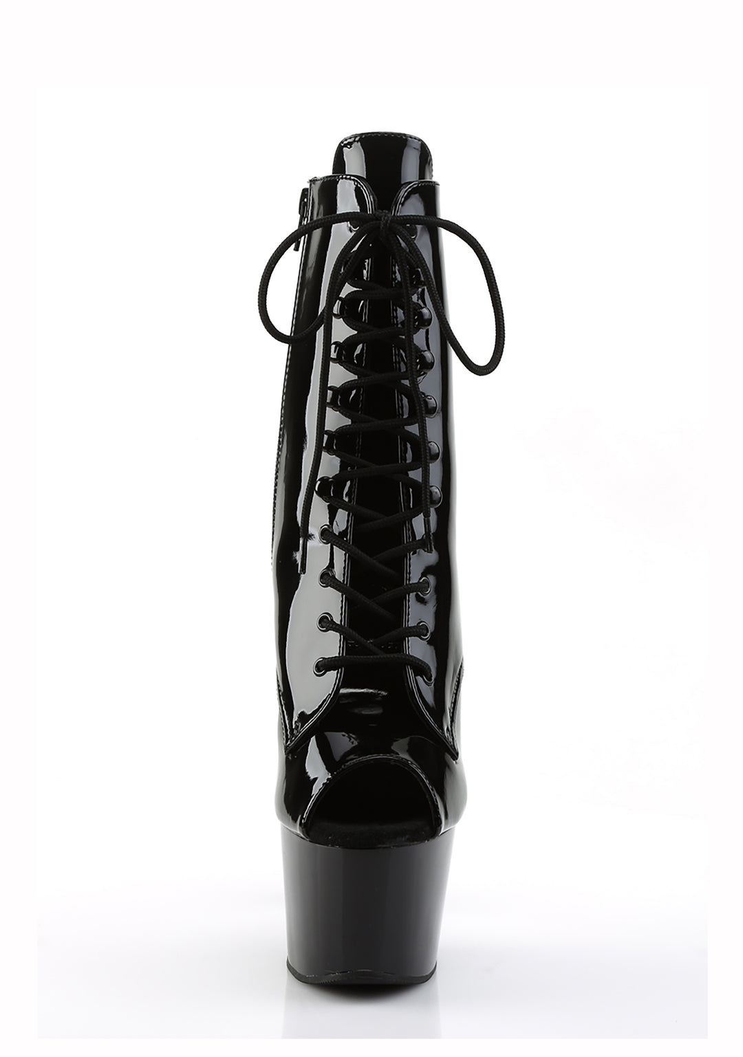 Adore-1021 Platform Peep Toe Ankle Boots-Black - Image 3