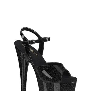 Adore-709GP Platform Ankle Strap Sandals-Black