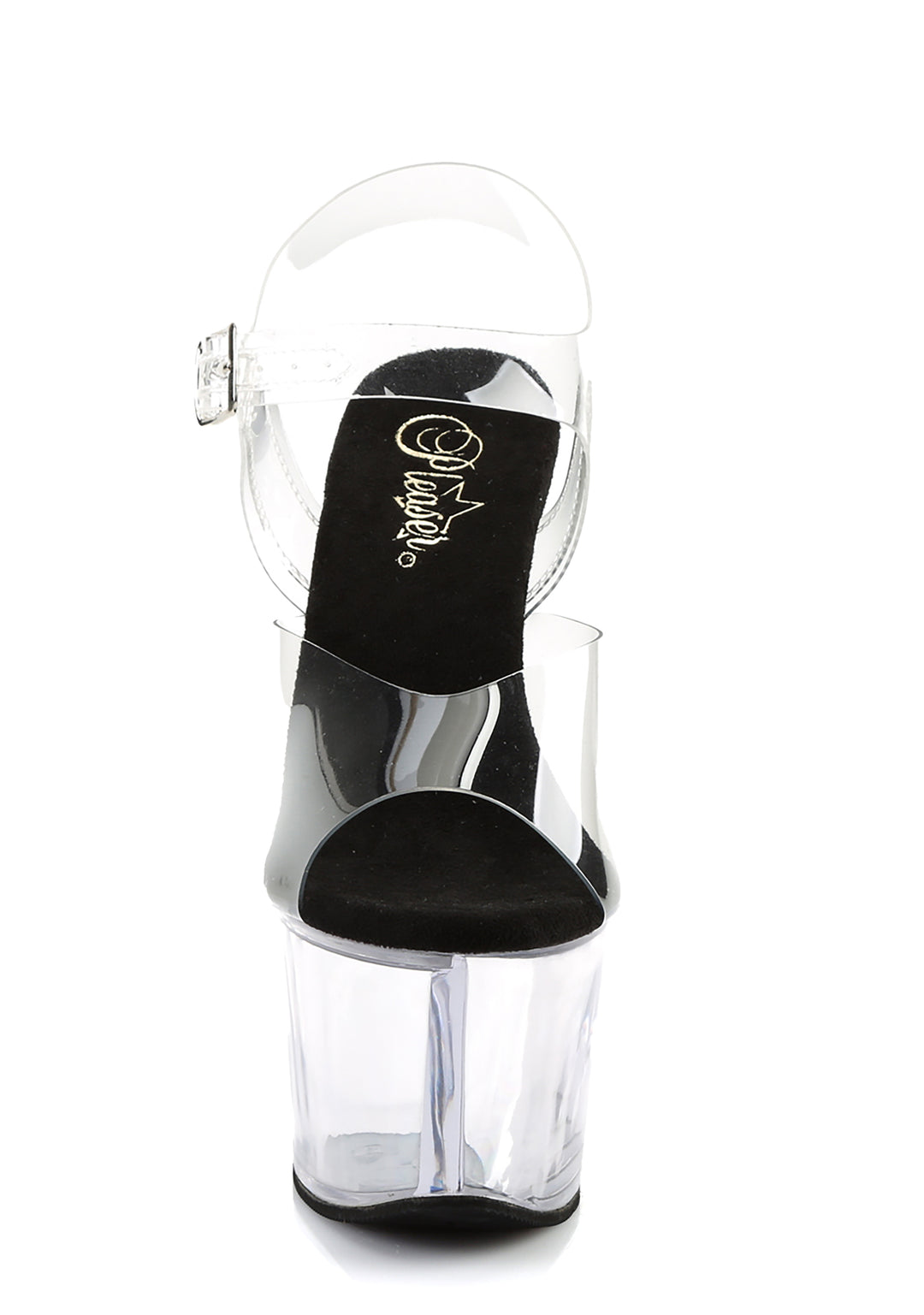 Sky-308 Platform Ankle Strap Sandals-Clear - Image 3