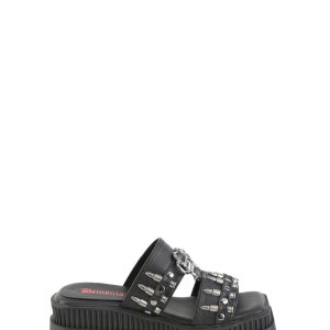 Wrath-08 Platform Double Strap Slide Sandals