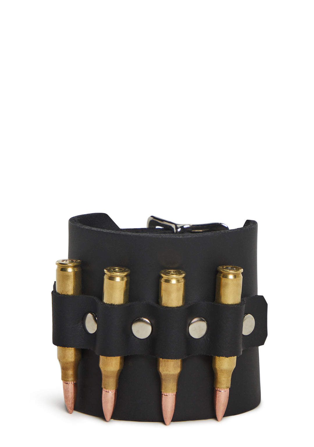 Funk Plus Bullet Bracelet With Double Buckle Closures - Black - Image 2