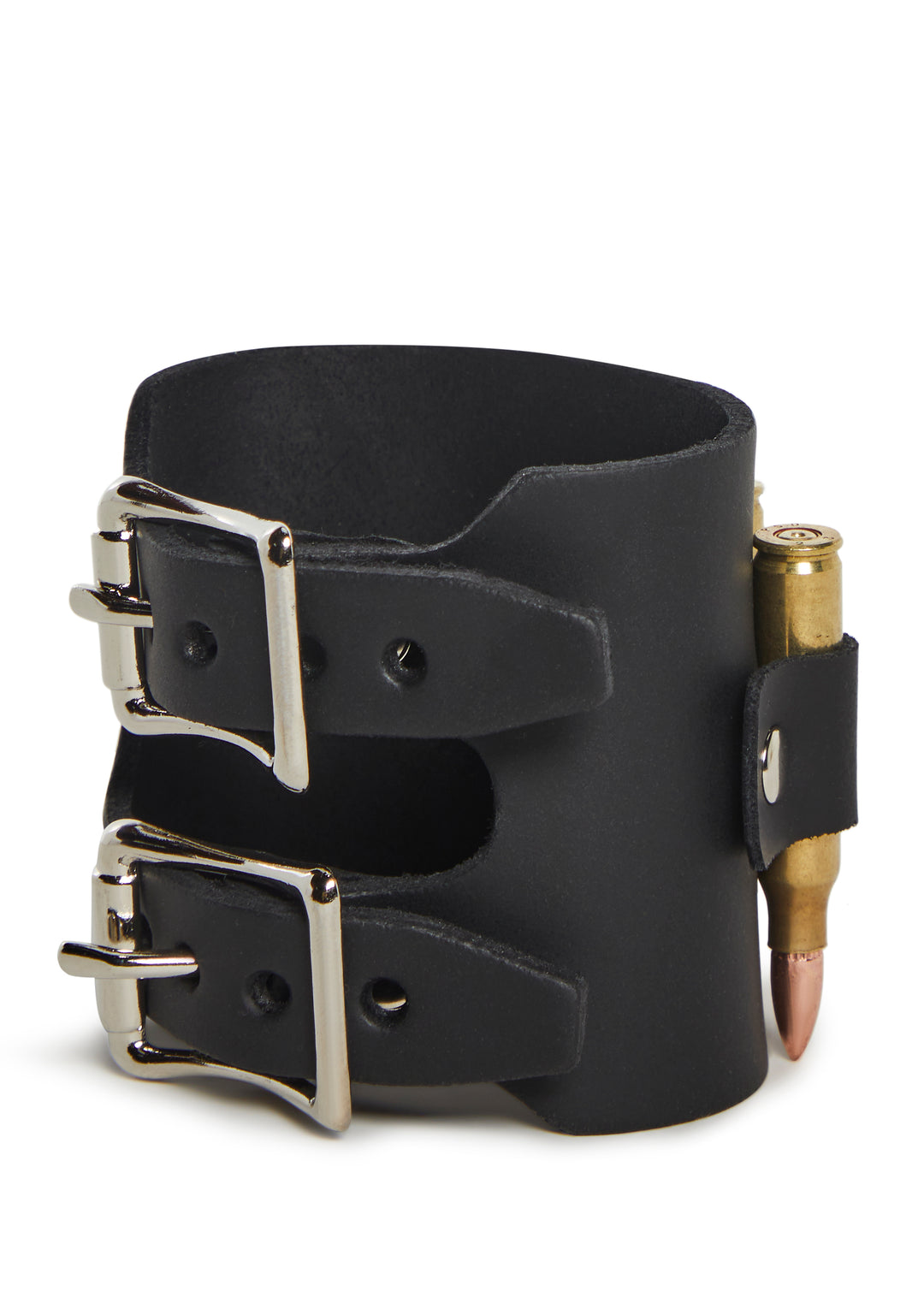 Funk Plus Bullet Bracelet With Double Buckle Closures - Black - Image 3