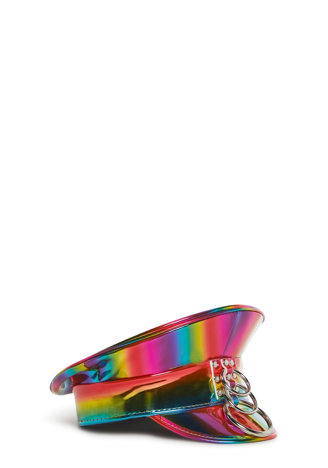 Funk Plus Rainbow Iridescent Rainbow Captain Police Hat - Multi - Image 4