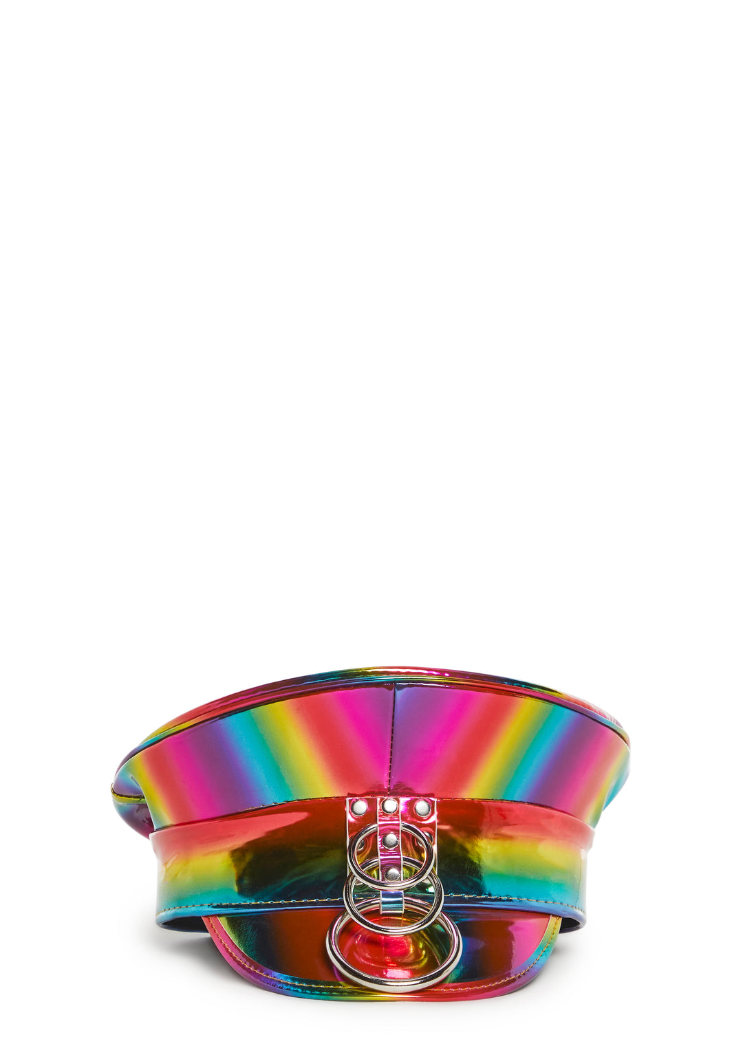 Funk Plus Rainbow Iridescent Rainbow Captain Police Hat - Multi - Image 7