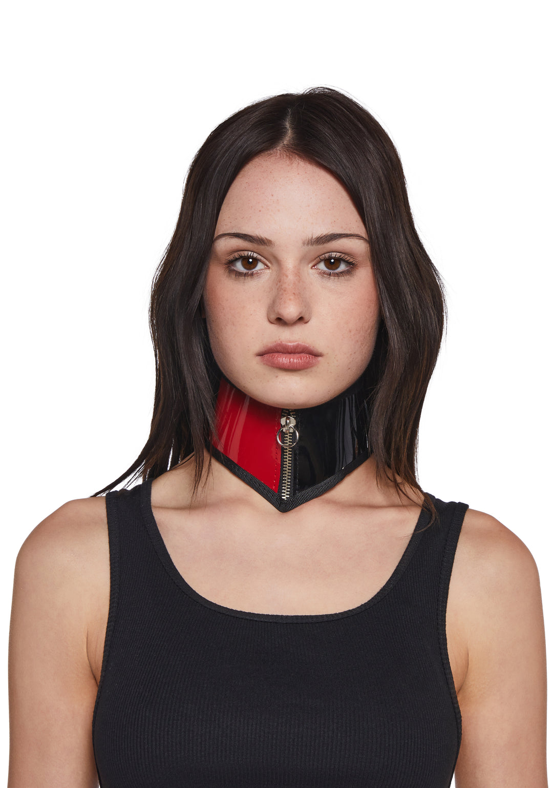 Funk Plus Vinyl Zip Up Posture Collar - Black - Image 2