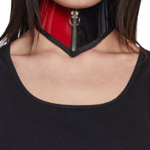 Funk Plus Vinyl Zip Up Posture Collar - Black