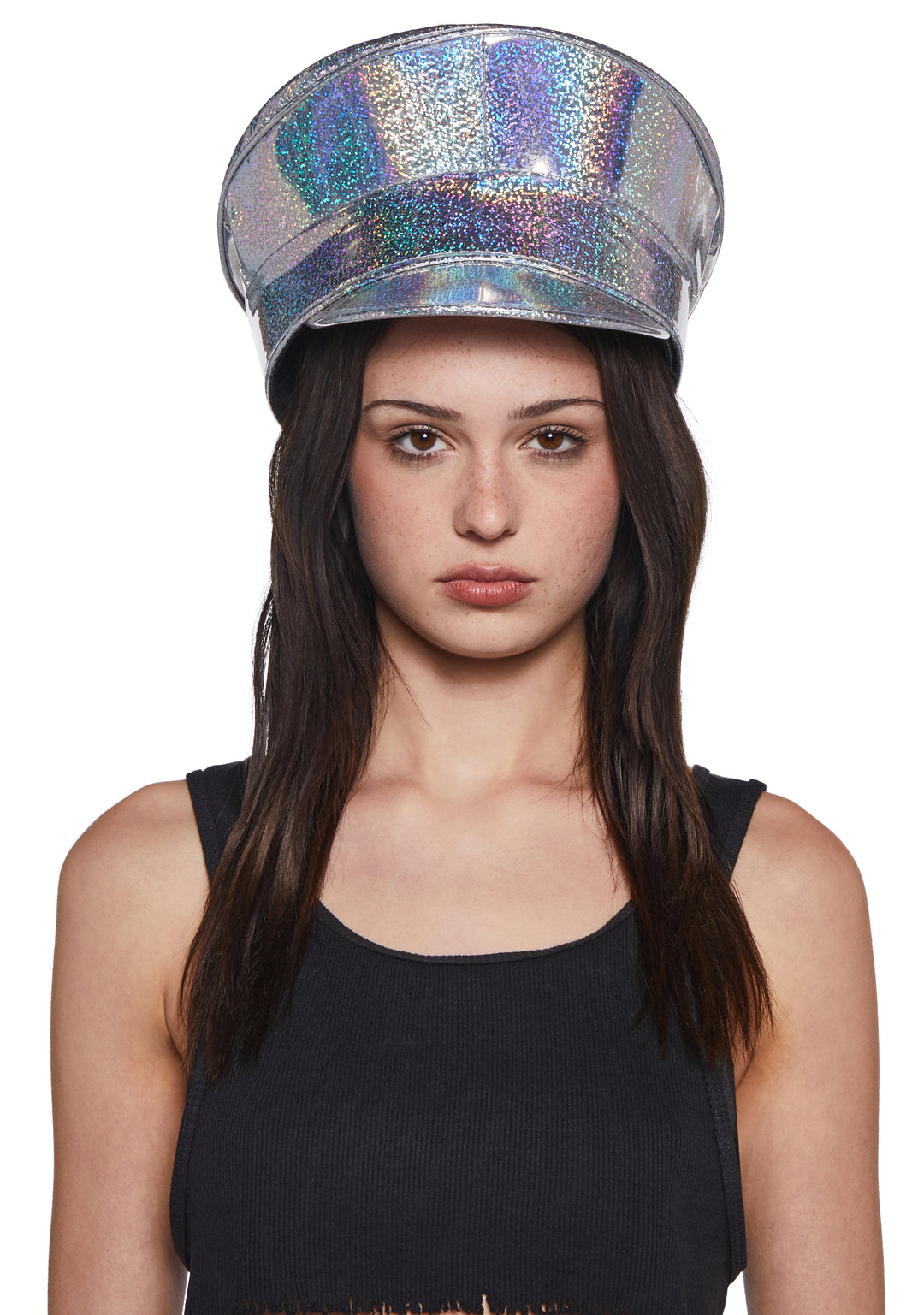 Funk Plus Glitter Vinyl Captain Police Hat - Multi