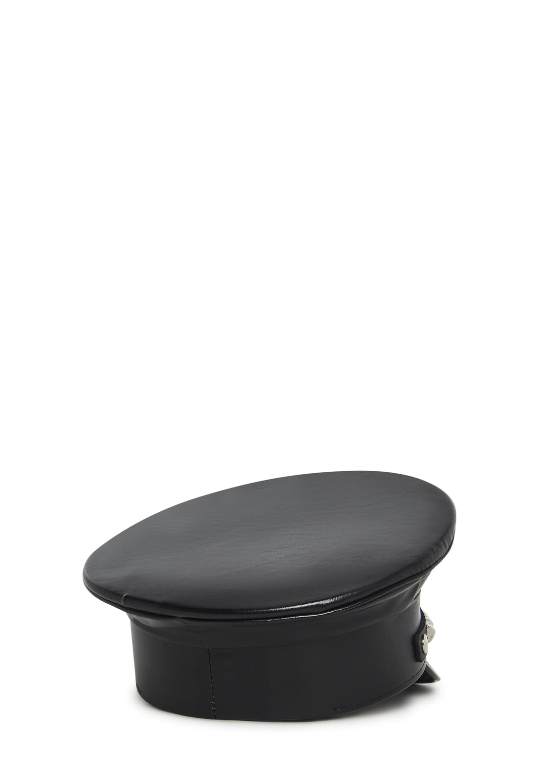 Funk Plus Pyramid Studded Police Captain Hat - Black - Image 6