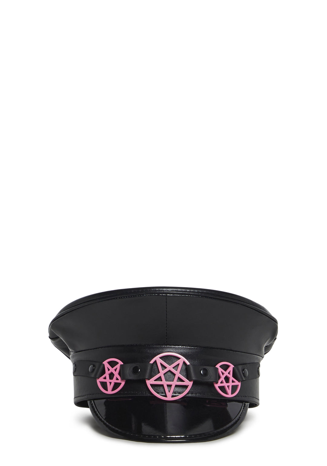 Funk Plus Pentagram Captain Police Hat - Pink/Black - Image 5