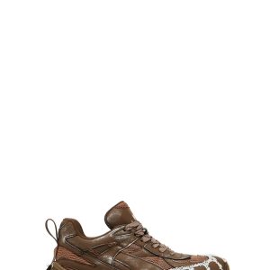 Koi Footwear Forest Lines Mega Chunky Trainers With Gravel - Beige