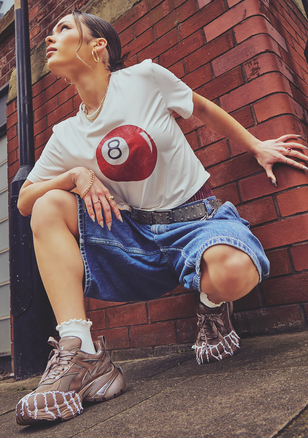 Koi Footwear Forest Lines Mega Chunky Trainers With Gravel - Beige - Image 9