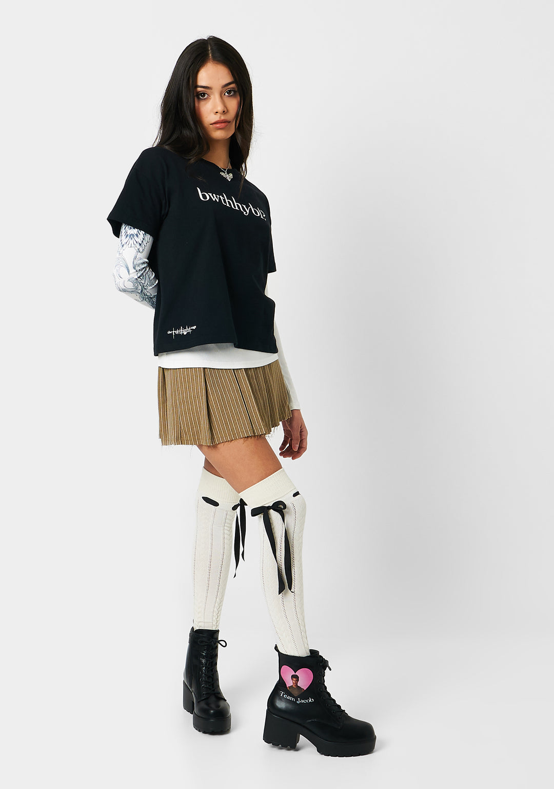 Koi Footwear Team Jacob Military Boots Twilight Bella Edward- Black - Image 8