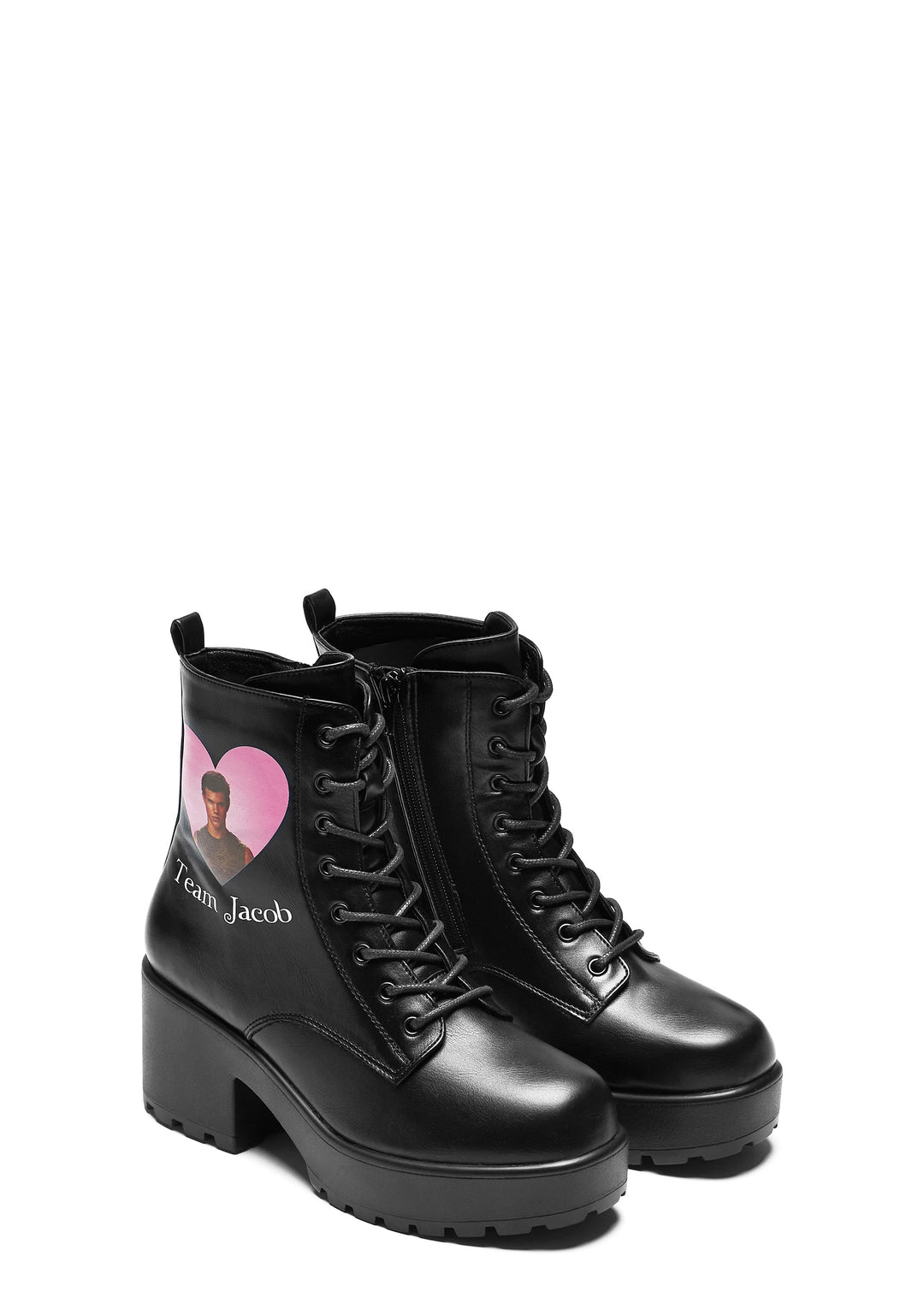 Koi Footwear Team Jacob Military Boots Twilight Bella Edward- Black - Image 3