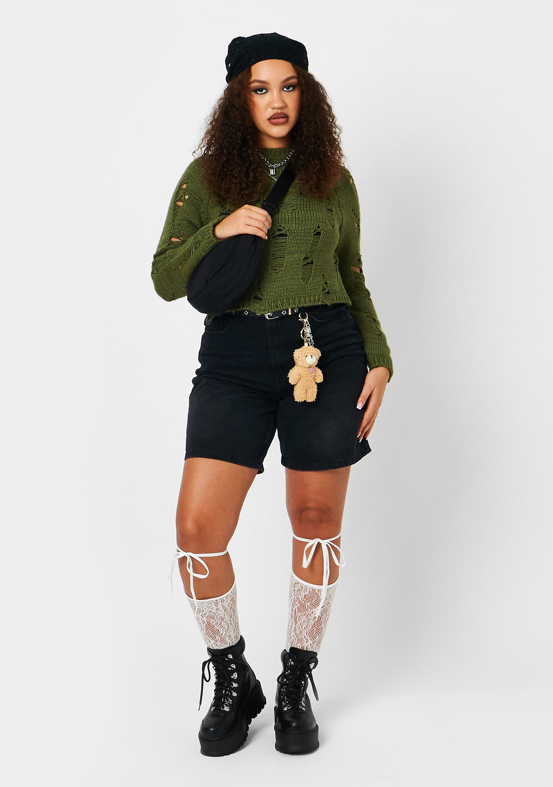 Koi Footwear Hydra Vegan Leather Platform Boots - Black - Image 11