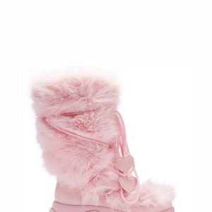 Koi Footwear Kawaii Sasquatch Fluffy Snow Boots - Pink