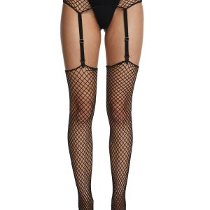 Fishnet Garter Belt Stockings
