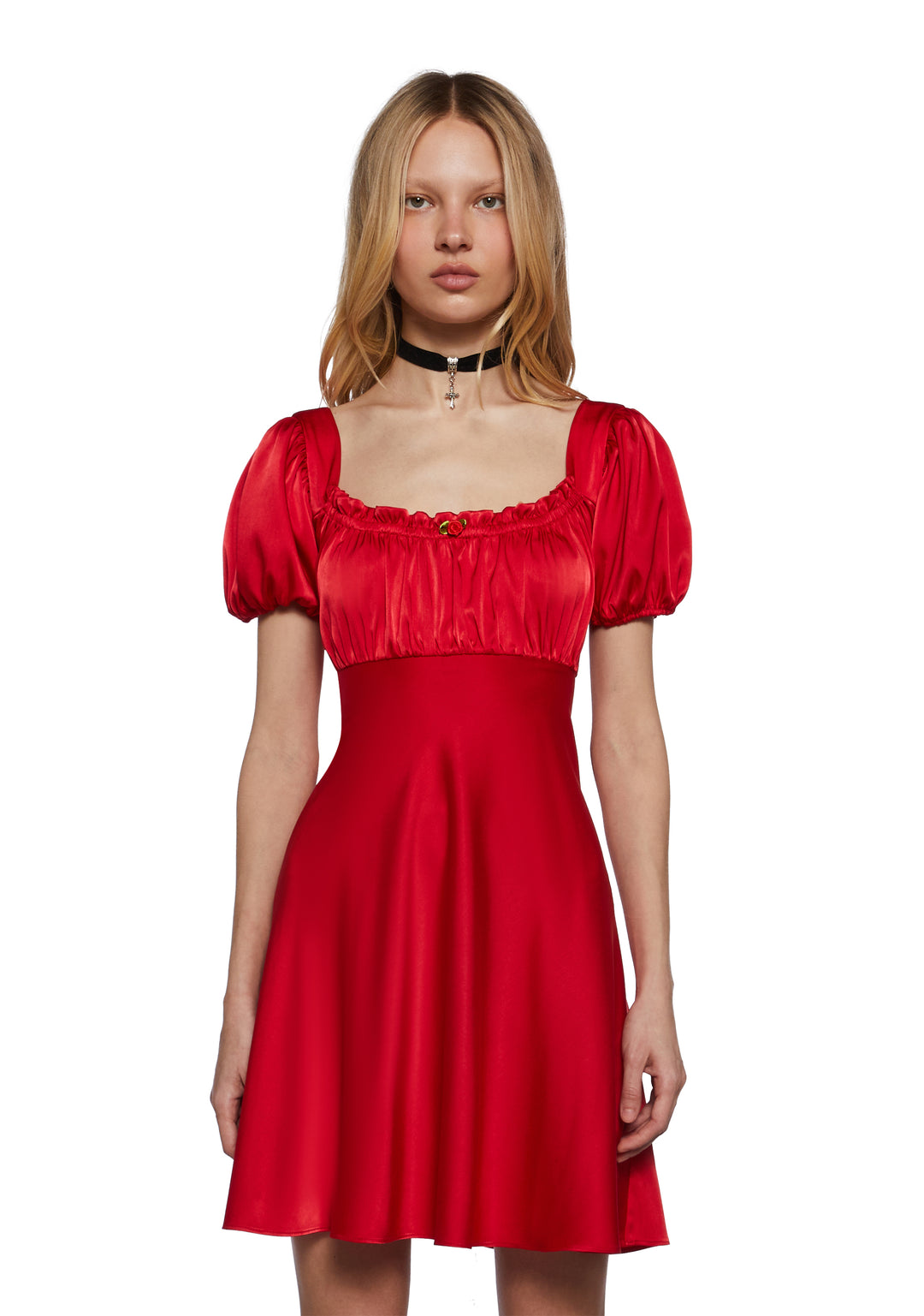 Sugar Thrillz Dolled Up Satin Dress