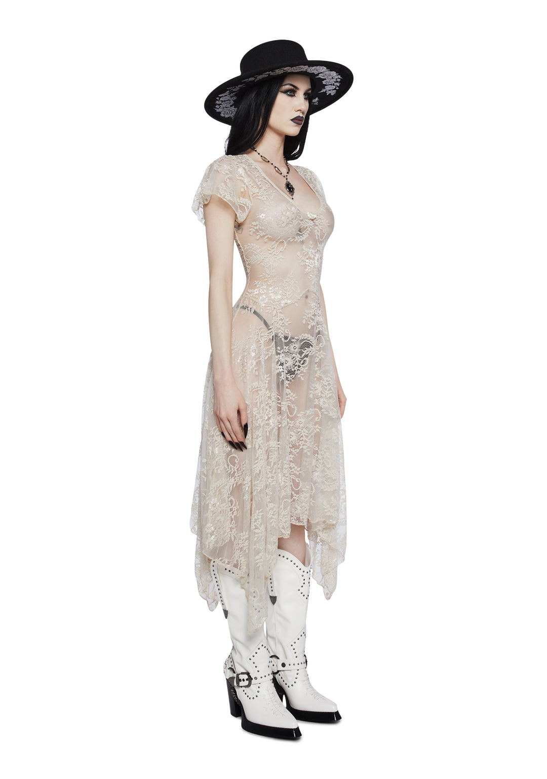 Widow Dearly Departed Lace Dress - Image 3
