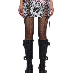 Widow Lace Up Skirt Mini Eternal