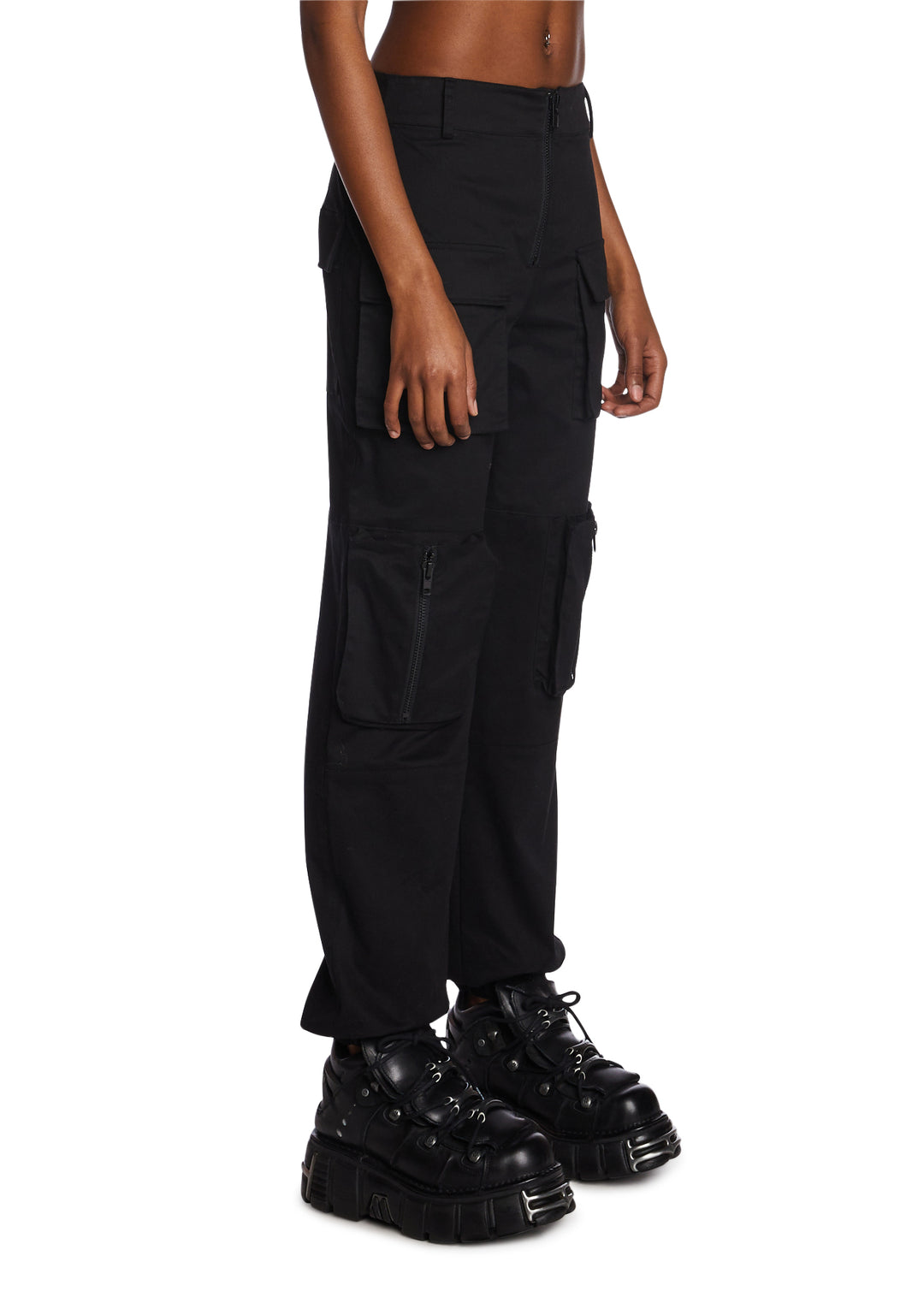 Poster Grl Multi Pocket Cargo Pants - Black - Image 4