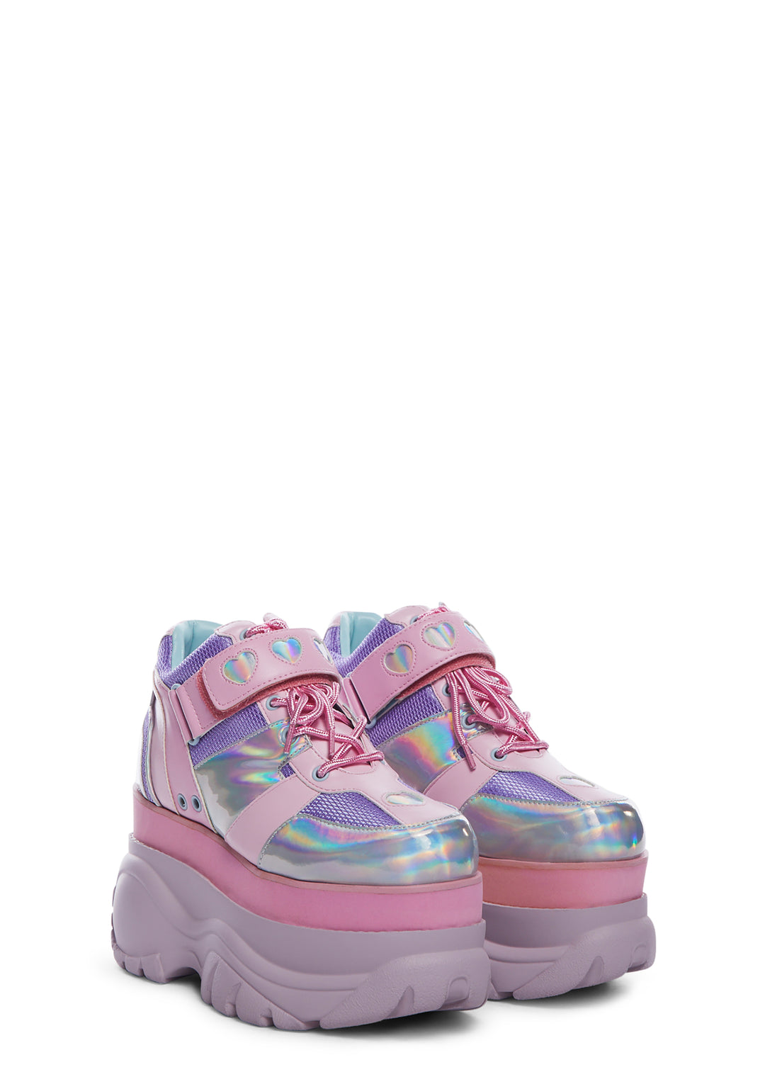 Sugar Thrillz Pastel Colorblock Platform Sneakers - Image 3