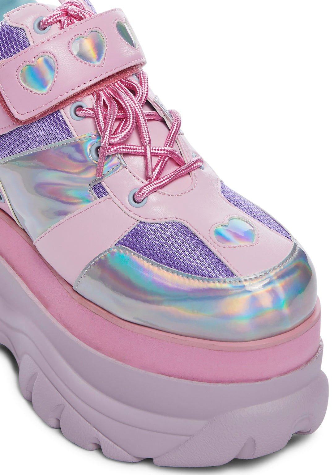 Sugar Thrillz Pastel Colorblock Platform Sneakers - Image 2