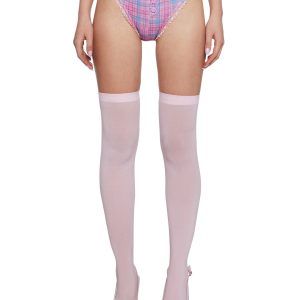 Sugar Thrillz Cheeky Pink Plaid Panties
