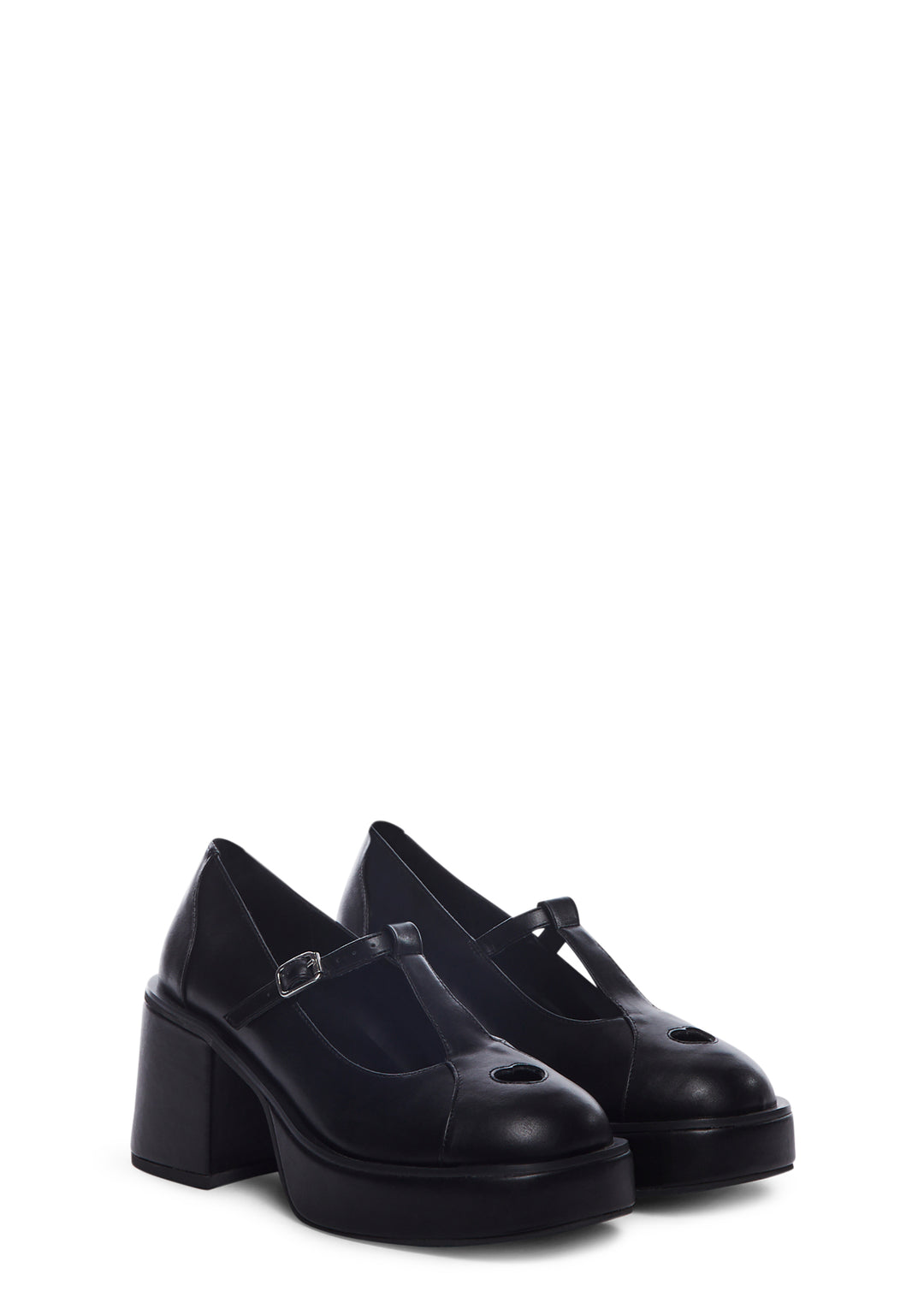 Delia's Platform T-Strap Mary Janes Black - Image 3