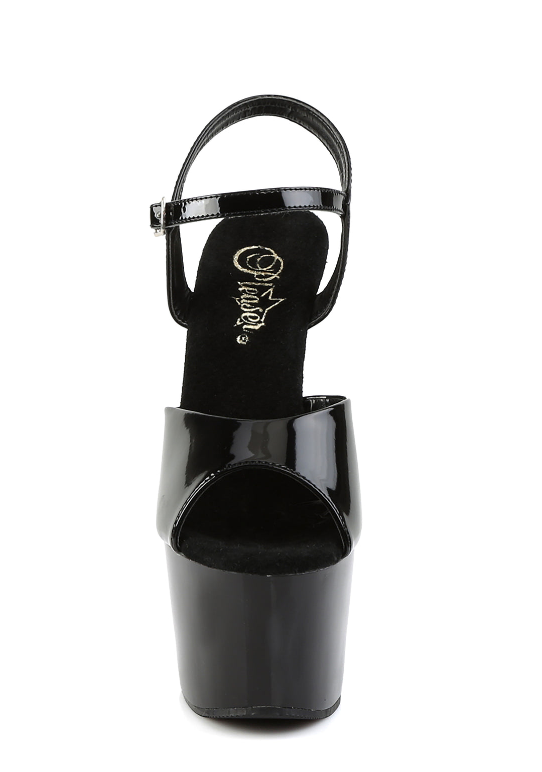 Adore-709 Platform Ankle Strap Sandals-Black - Image 3