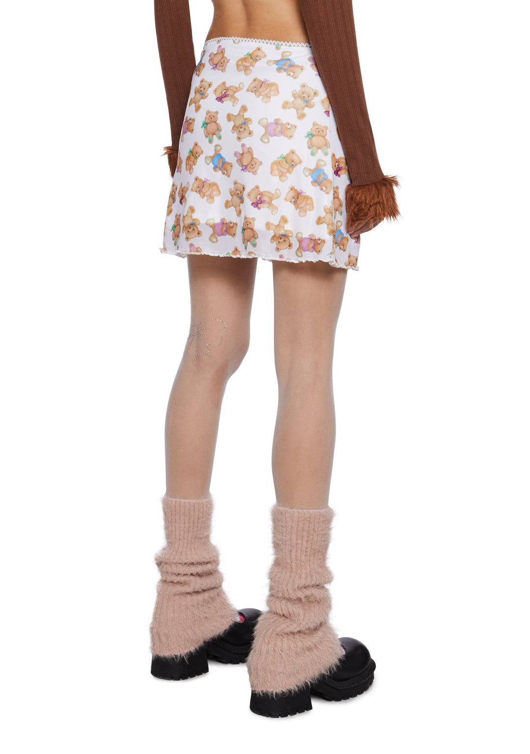 Delia's Teddy Bear Mini Skirt Lilac - Image 4