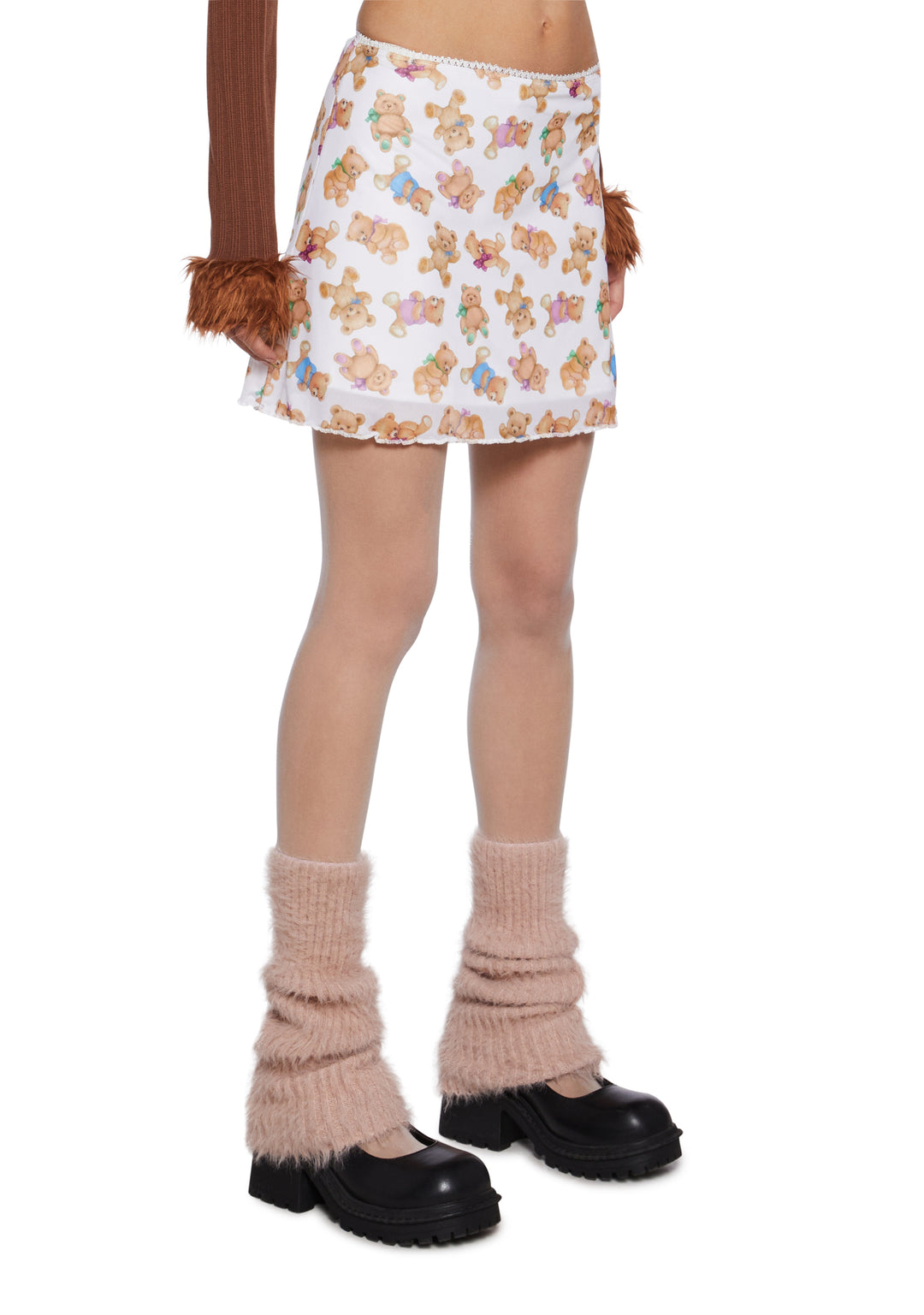 Delia's Teddy Bear Mini Skirt Lilac - Image 3