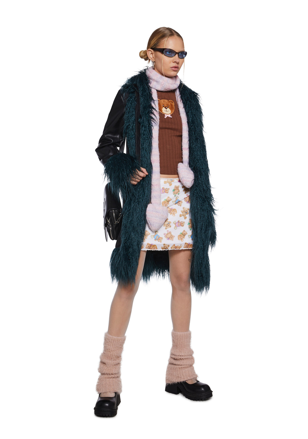 Delia's Teddy Bear Mini Skirt Lilac - Image 2