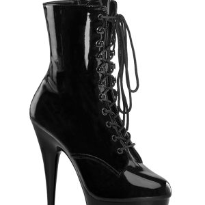 Delight-1020 Platform Ankle Boots-Black