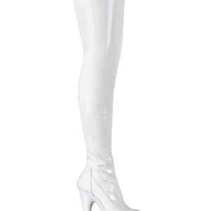 Adore-3000 Platform Thigh High Boots-White