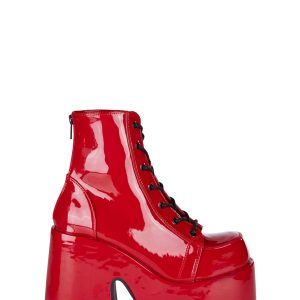 Camel-203 Platform Ankle Boots