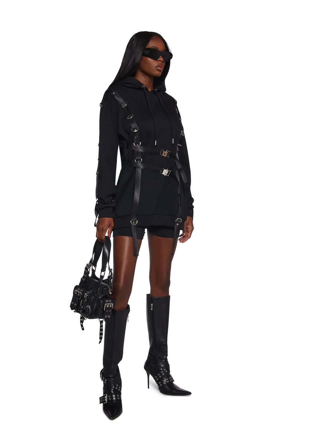 Poster Grl Harness Hoodie - Black - Image 2