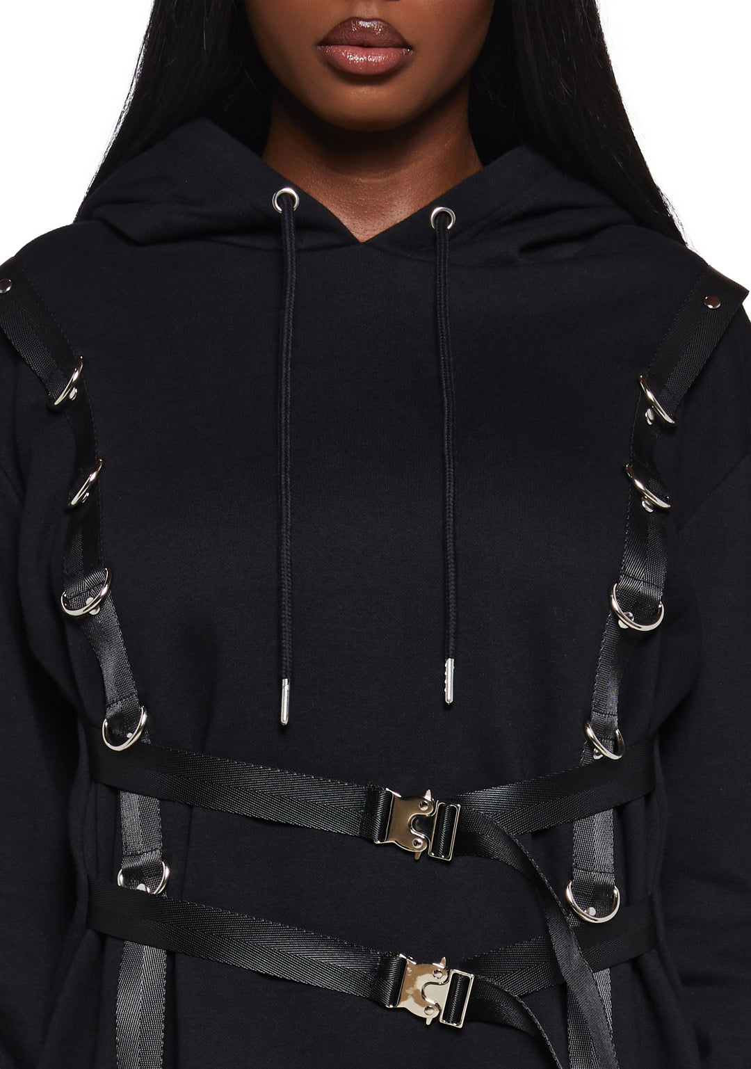 Poster Grl Harness Hoodie - Black - Image 6