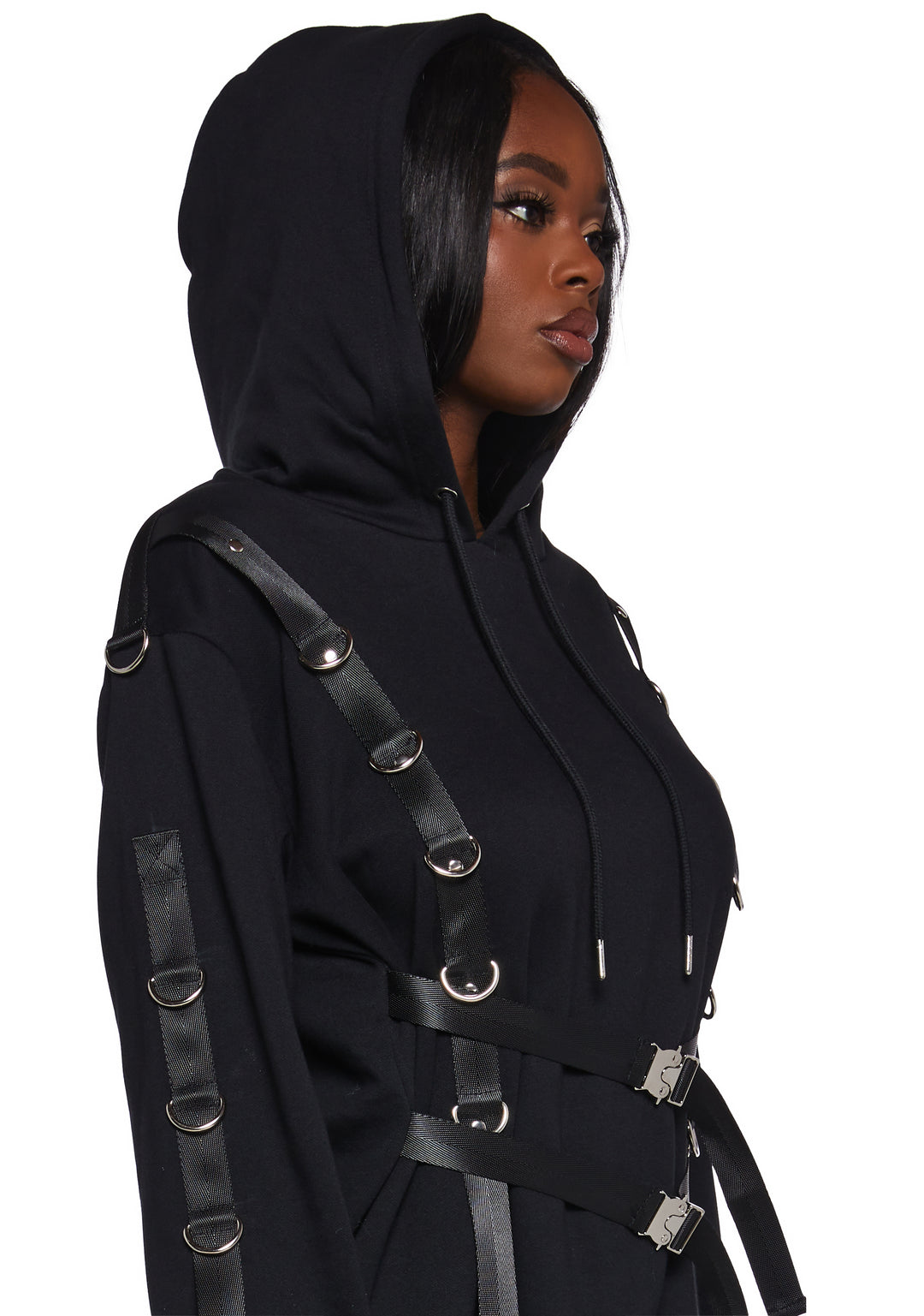 Poster Grl Harness Hoodie - Black - Image 5