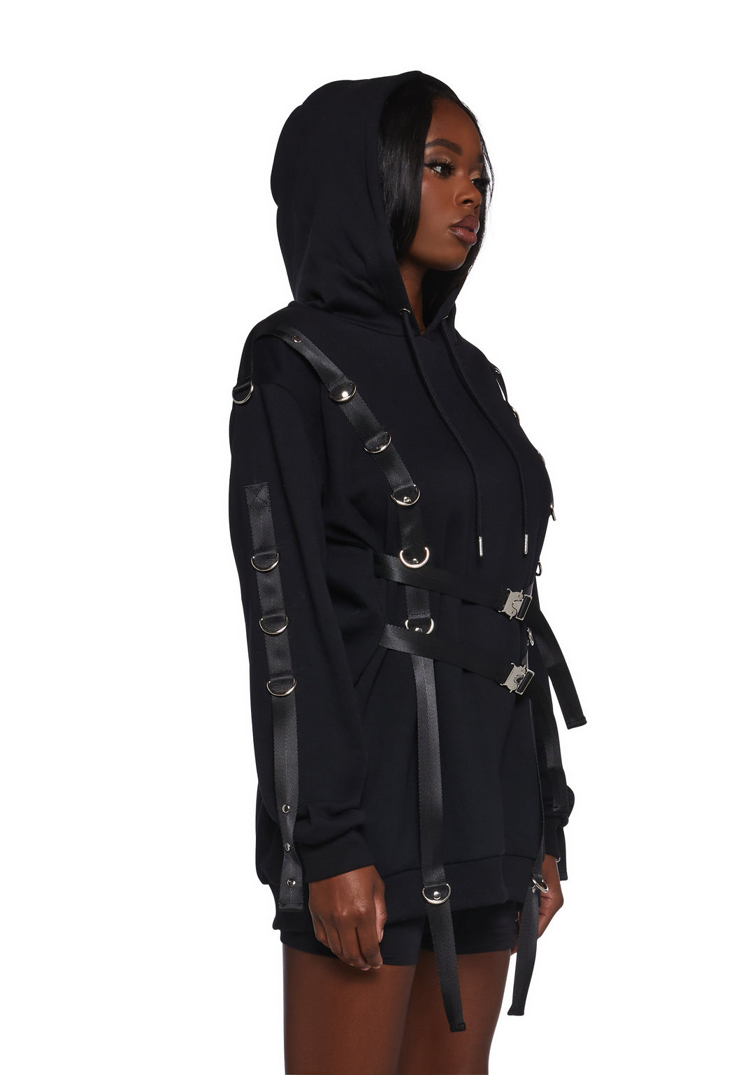 Poster Grl Harness Hoodie - Black - Image 3