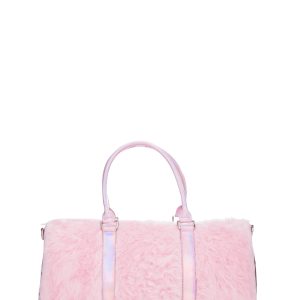 Sugar Thrillz Faux Fur Weekender Bag - Pink