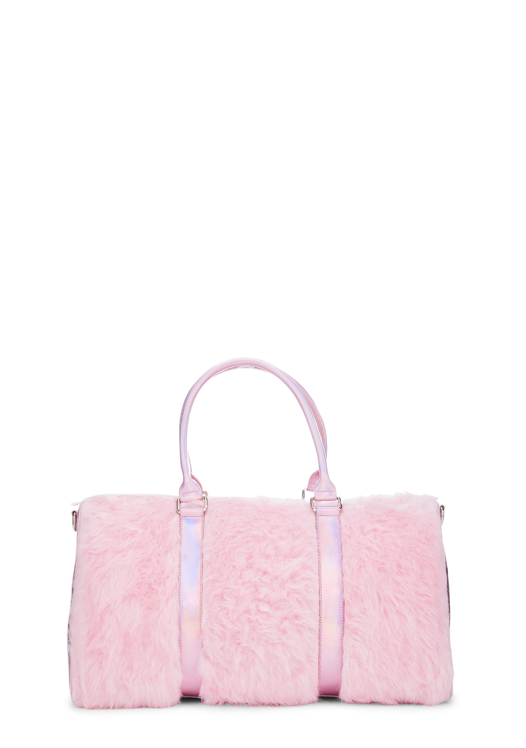 Sugar Thrillz Faux Fur Weekender Bag - Pink
