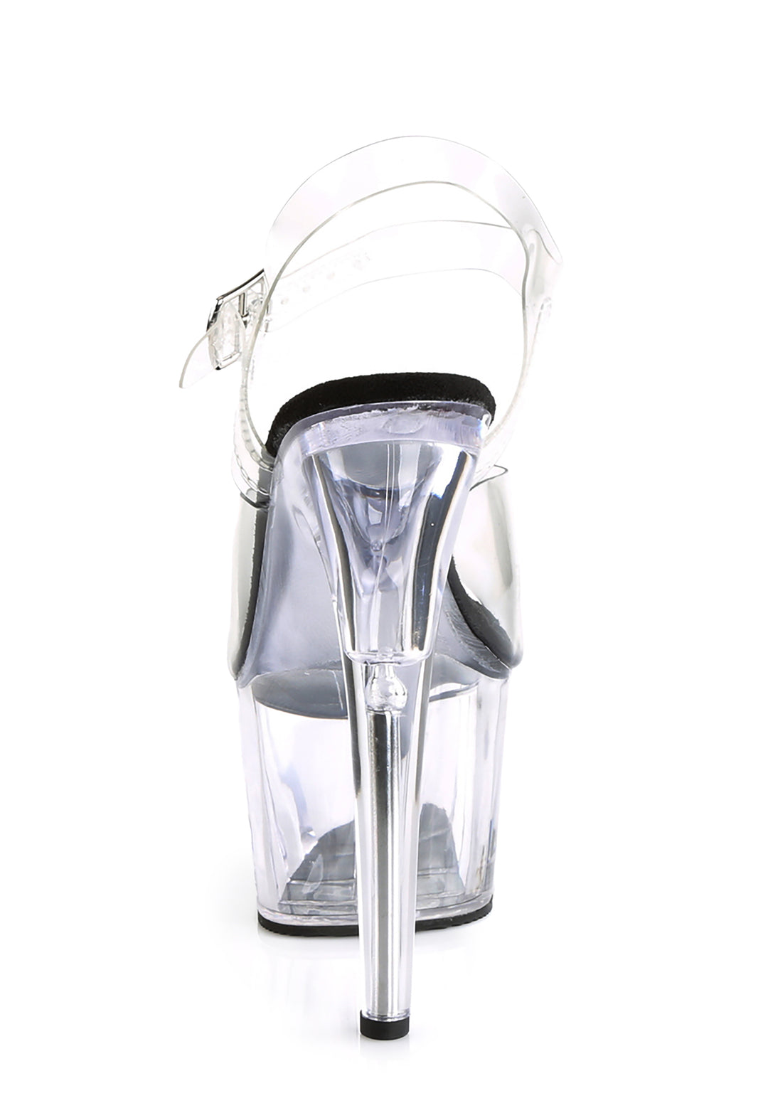 Adore-708 Platform Ankle Strap Sandals-Clear - Image 4