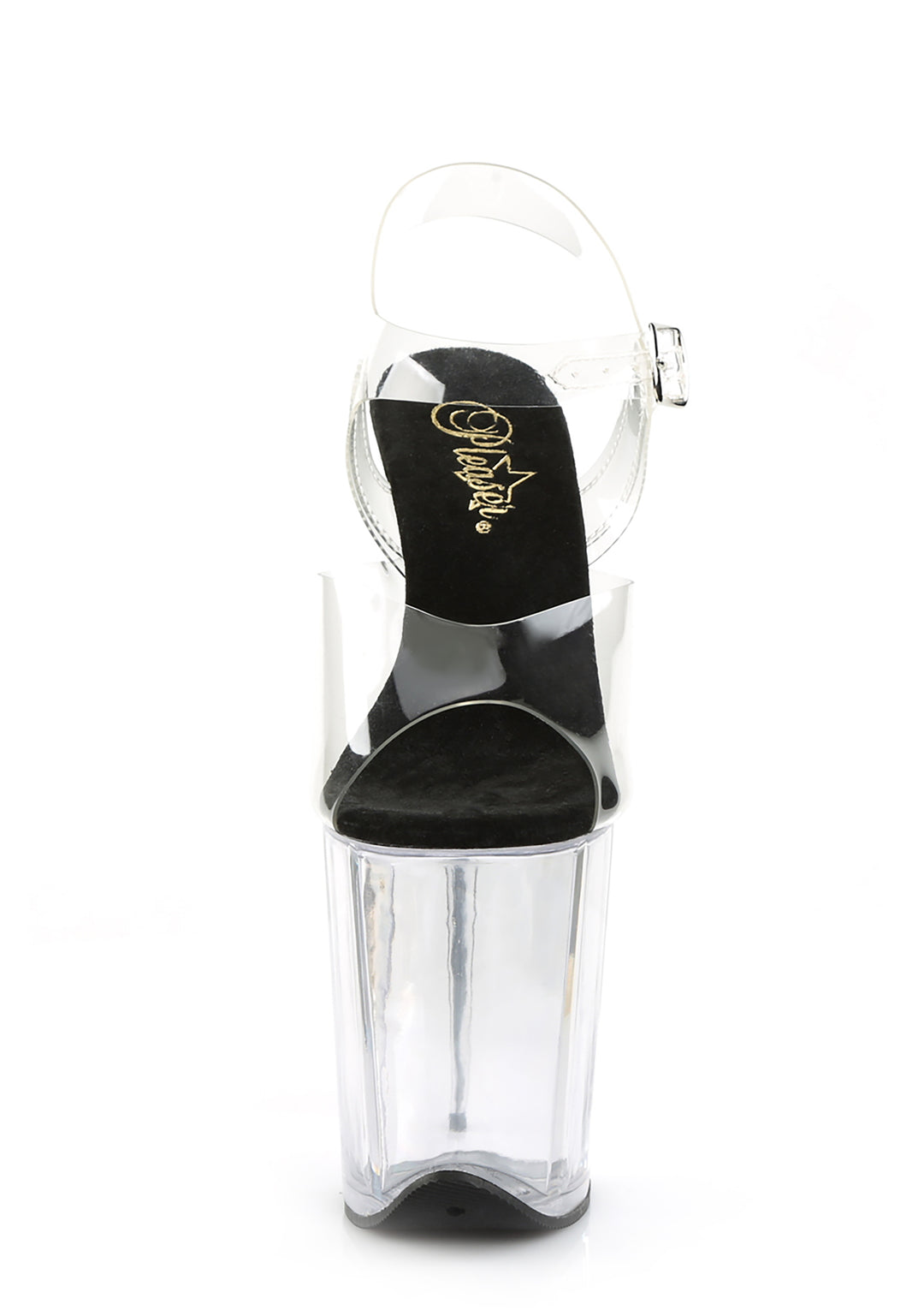 Flamingo-808 Platform Ankle Strap Sandals-Clear - Image 3