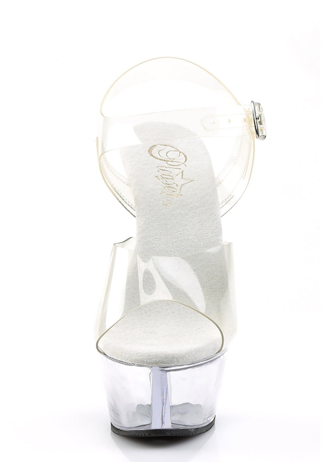 Kiss-208 Platform Ankle Strap Sandals-Clear - Image 3