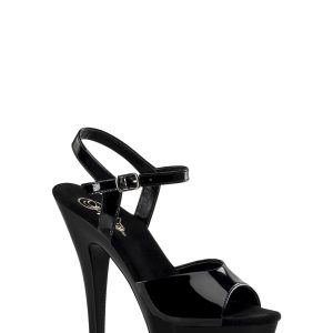 Kiss-209 Platform Ankle Strap Sandals-Black