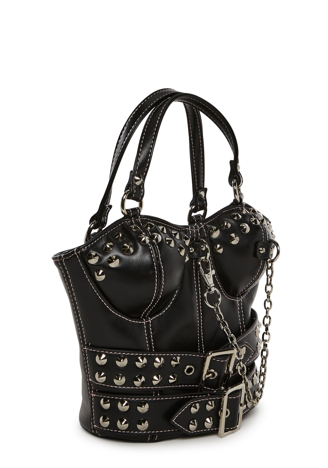 Current Mood Vegan Leather Bondage Bustier Handbag - Image 3